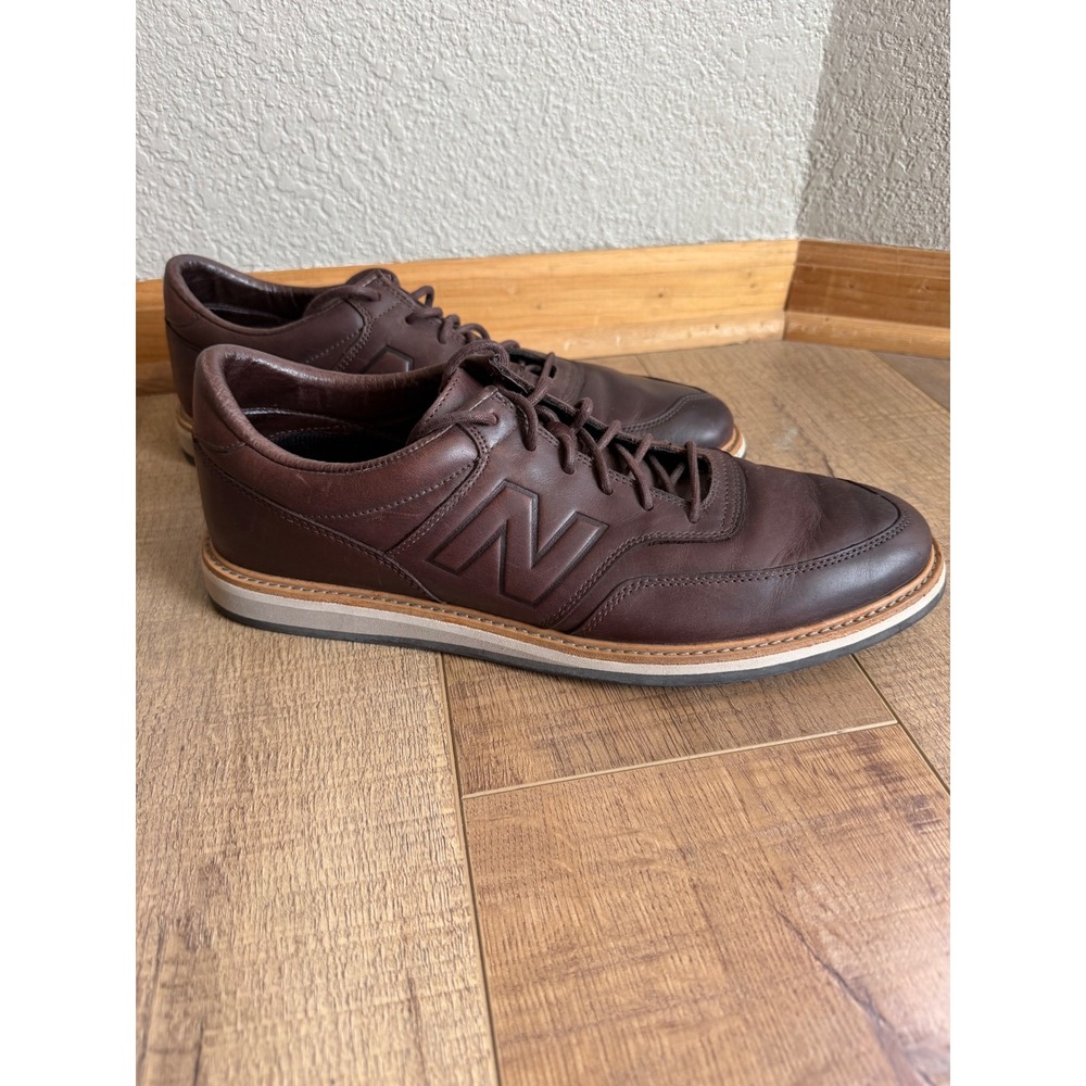 New Balance MD1100BR Mens Brown Leather Low Top Casual Sneakers Size 11 D - Picture 3 of 6